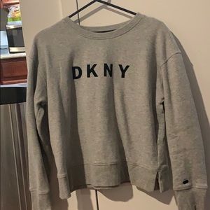Dkny crew neck with slits on both sides